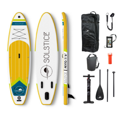 Solstice Paddle Boards Peyto Inflatable Stand up Paddle Board Kit Accessories